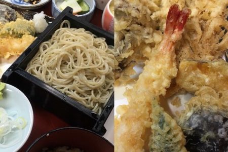 海老と7種野菜の天ぷら昼膳ランチ